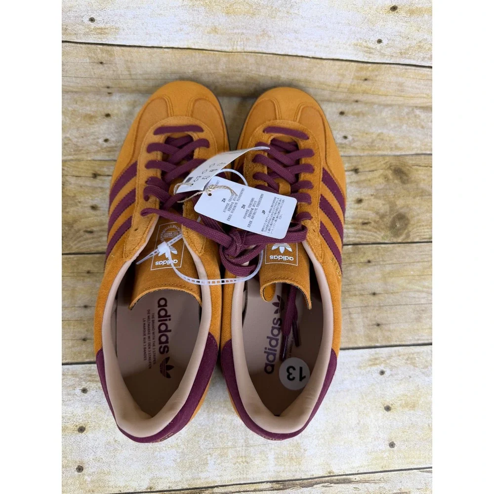 Adidas Gazelle‎ Indoor Orange Burgundy Gum JH5411 Mens Size 13 New No Box